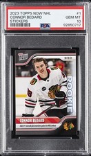 2023 TOPPS NOW NHL STICKERS #1 CONNOR BEDARD PSA 10