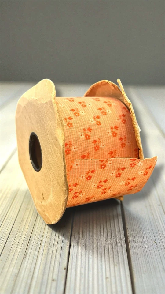 LION Vintage Cotton Craft Ribbon  1980-90’s Farm Country Weatherproof pink 40 - Image 3 of 4