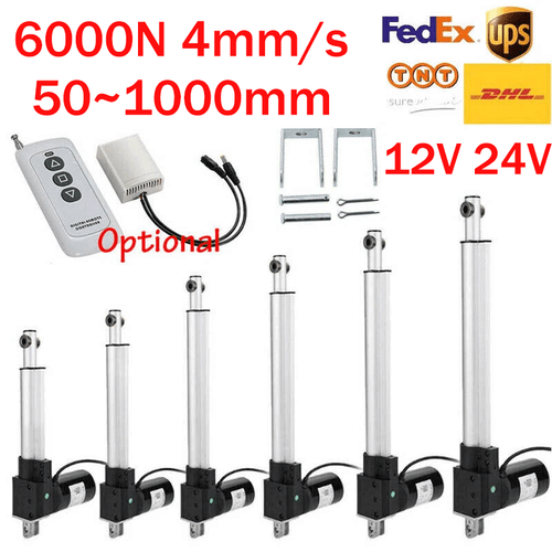 12V 24V 6000N Elektrischer Linearantrieb 100MM 500MM 700MM Linear Actuator Motor - Bild 1 von 43