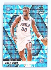 2024-25 Panini Mosaic #210 Adem Bona Reactive Blue Mosaic