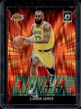 2024-25 Panini Donruss Optic LeBron James Express Lane Green Shock #/149 Lakers