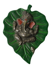 Masque mural à suspendre Ganesh sur feuille métal décoration murale figurine décoration bureau maison !!