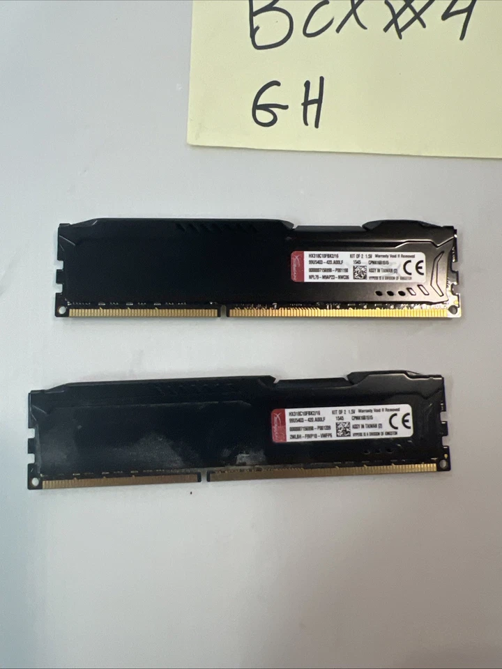 HYPER X FURY 16GB (2X8GB) DDR3-1866MHz PC3-14900 1.5V HX318C10FBK2/16 - Image 3 of 3