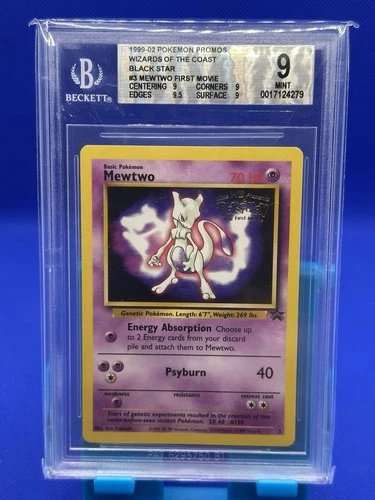 Mewtwo #3 Black Star movie Promo  BGS 9