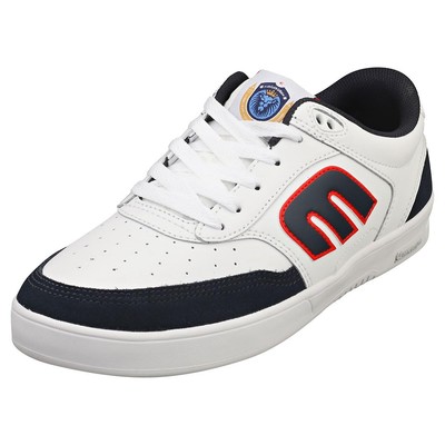 Men's The Aurelien Michelin Low Top Skate Shoe, White/Navy/Red, 8