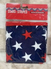 American Flag Bandana Red White Blue USA Bandana Patriotic 21.5  x 21.5  