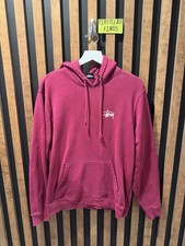 Men  s Stussy Hoodie Wine Pink Size M