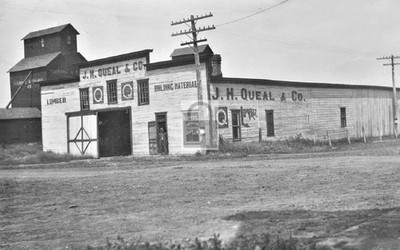 JH Queal & Co Lumber Grain Elevators Humboldt South Dakota SD - Reprint