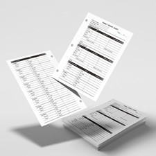 100 Sheets Genealogy Record Family Group Charts DoubleSided 8.5x11 In Organizer