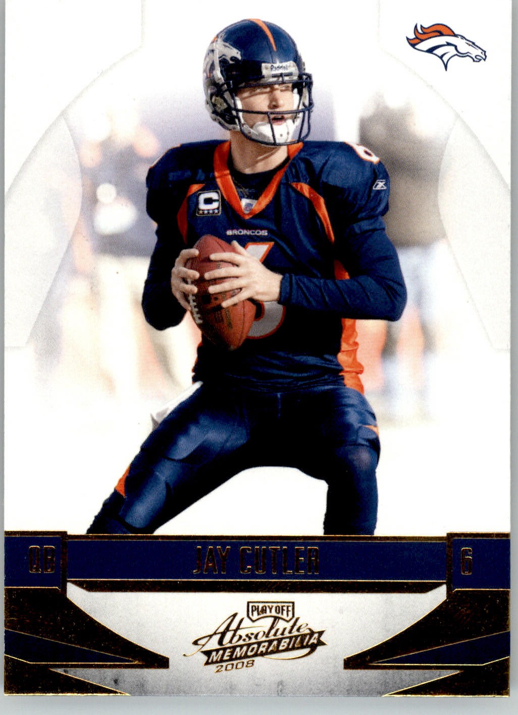 Jay Cutler - 2008 Playoff Absolute Memorabilia - #44 - Retail Football