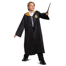Wizarding World Kids Harry Potter Hogwarts Halloween Costume Robe Black OSFM