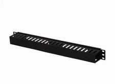 1U Plastic Rack Mount Horizontal Cable Manager Duct Raceway For 19" Server Rack
