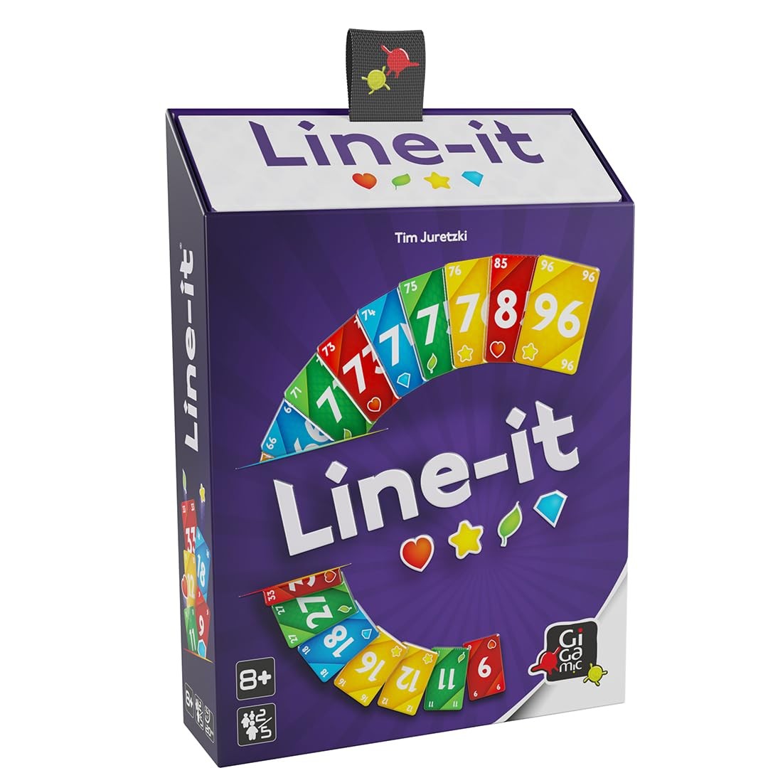 Line-it Fun Card Game Great Card Game for The Family Ages 8 2 to 5 Play 5090₽