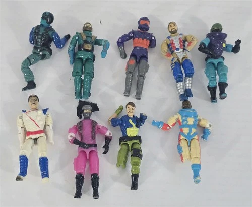 X-965 VINTAGE 1980/90'S HASBRO GI JOE FIGURE LOT FOR PARTS OR REPAIR