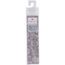 ChiaoGoo 7504CG-3 TWIST Red Lace Interchangeable Tips 4"-Size 3/3.25mm