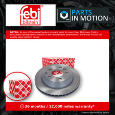 2x Brake Discs Pair Vented fits AUDI Q7 4L 3.0D Rear 06 to 15 330mm Set Febi New