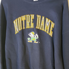 Logo Athletic Notre Dame Fighting Irish Navy Crewneck Sweatshirt XL