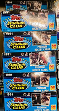 1991 Topps Stadium Club Hockey Wax Boxes (Lot of 11 boxes)