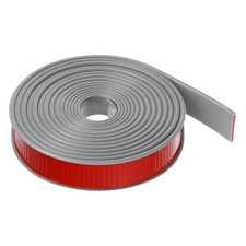 Edge Banding 25mm x 6M Flexible TPE Self Adhesive U-Shape Veneer Tape Gray