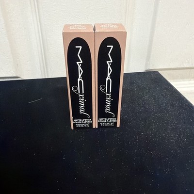 MAC 2pc Acting Natural 624 Matte Lipstick .12oz/3.5g NIB!