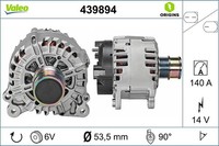 Valeo Lichtmaschine 14V 140A FüR Audi A1 VW Golf VI Seat Leon VII Skoda Yeti A3