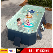 For Kids & Adults Foldable Non-Inflatable Summer Swimming Pool Garden Outdoor