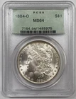 1884-O $1 MS64 OGH - Morgan Silver Dollar - PCGS Old Green Holder