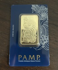 1 oz Gold Bar PAMP Suisse Lady Fortuna Veriscan (In Assay) .9999 Fine 4800.00 per troy oz