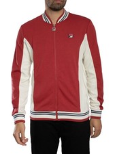 Chaqueta de béisbol Fila Settanta para hombre, roja
