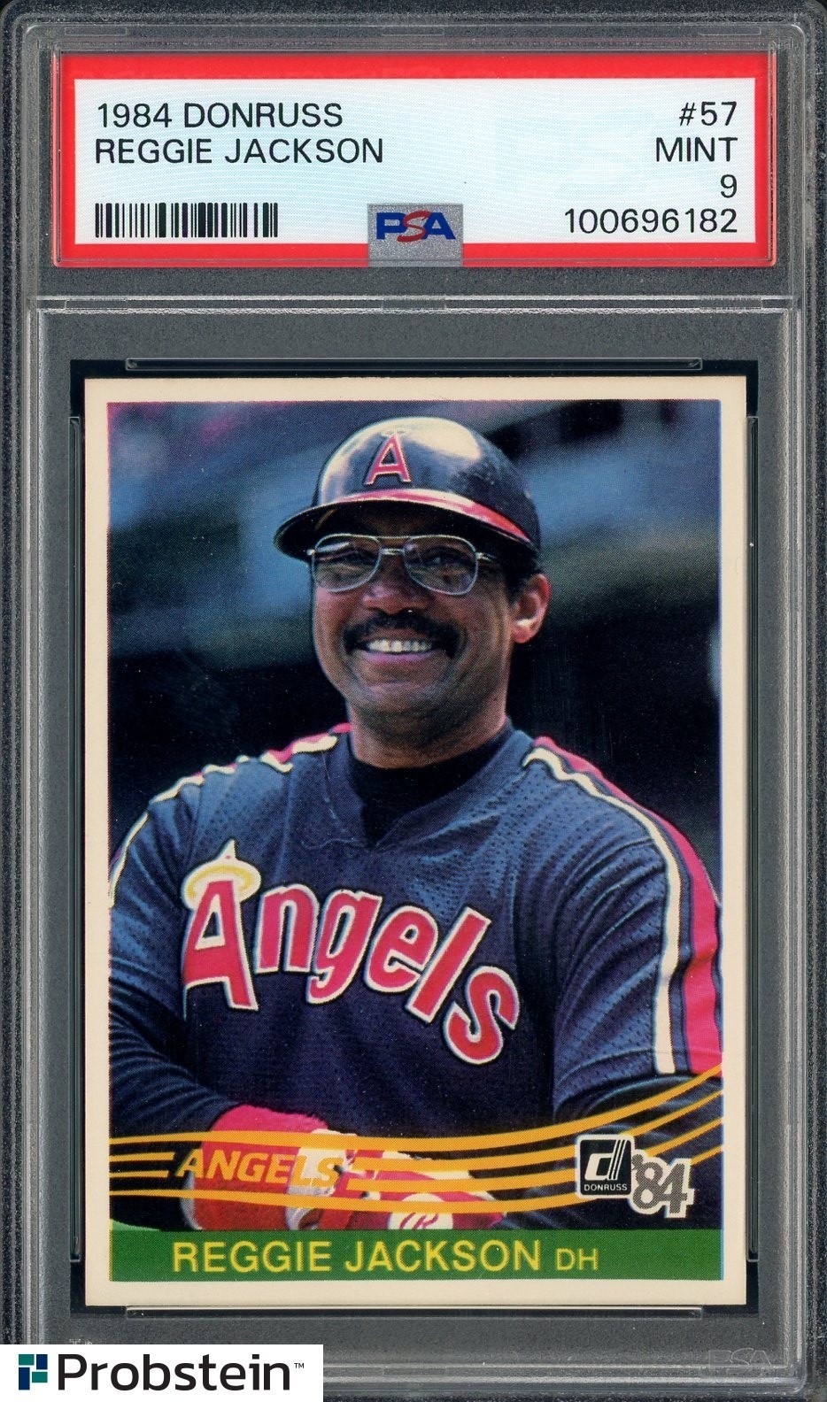 1984 Donruss #57 Reggie Jackson California Angels HOF PSA 9 MINT
