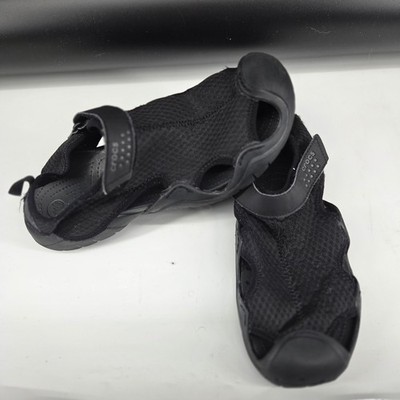 Crocs Black Mesh Water Sport Sandals Men display picture 3