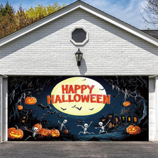 6 X 13 Ft Halloween Garage Door Decorations, Outdoor Holiday Decor Large Horror