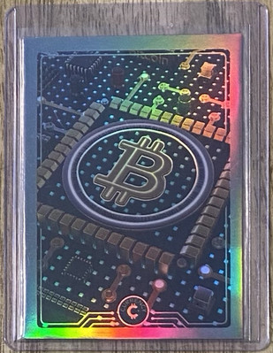 MR1 Bitcoin Rainbow Holofoil Meta Rare 2022 Cardsmiths Currency Series 1