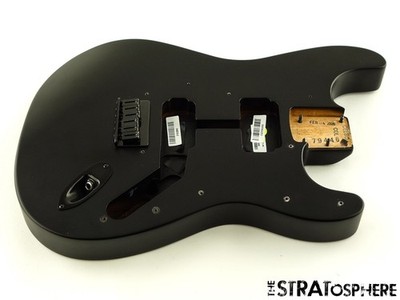 USA Fender JIM ROOT Stratocaster Mahogany HH Strat BODY + HARDWARE, Flat Black