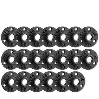3/4'' Floor Flange, Home TZH Malleable iron Pipe Fittings for 0.75 Inch, Gray