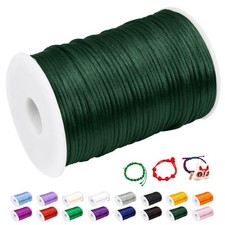 2Mm Nylon Cord String for Bracelet Making, Nylon Beading Cord Nylon Satin Bracel