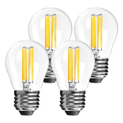 Ampoules LED à vis Edison E27, Ampoules 4W G45 à LED en verre à intensité - Photo 1/4
