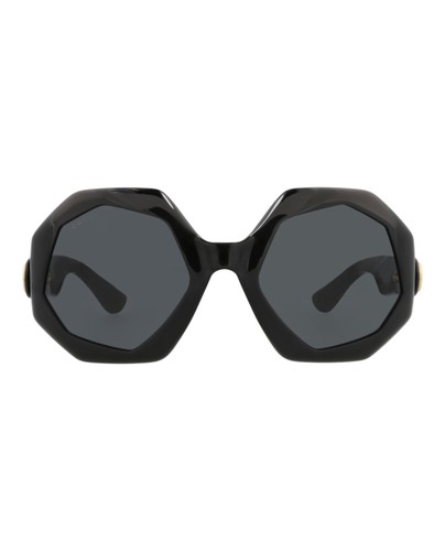 Gucci Womens Round/Oval Black Black Grey Fashion Designer Eyewear