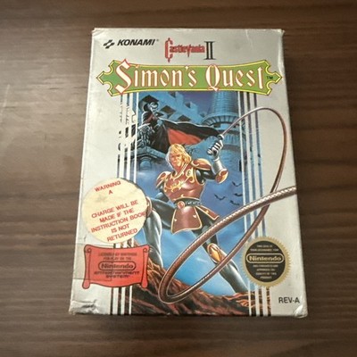 Castlevania 2 Simons Quest Complete In Box for NES Nintendo Game Authentic CIB