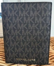 Michael Kors Jet Set Travel Passport Wallet Brown / Tan Unisex