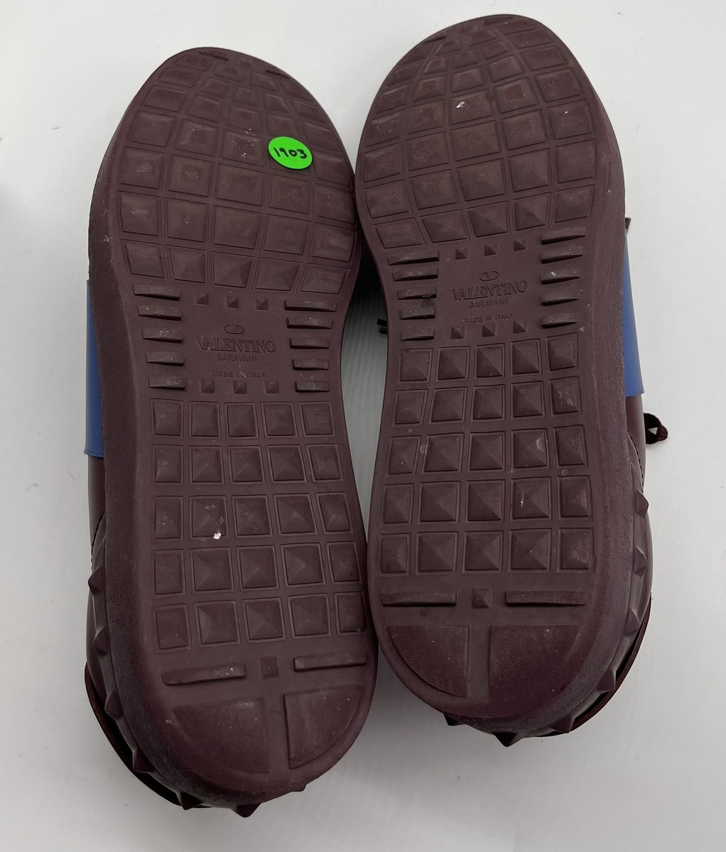 Valentino Men\'s Purple Burgundy Leather Valentino Men main image 2