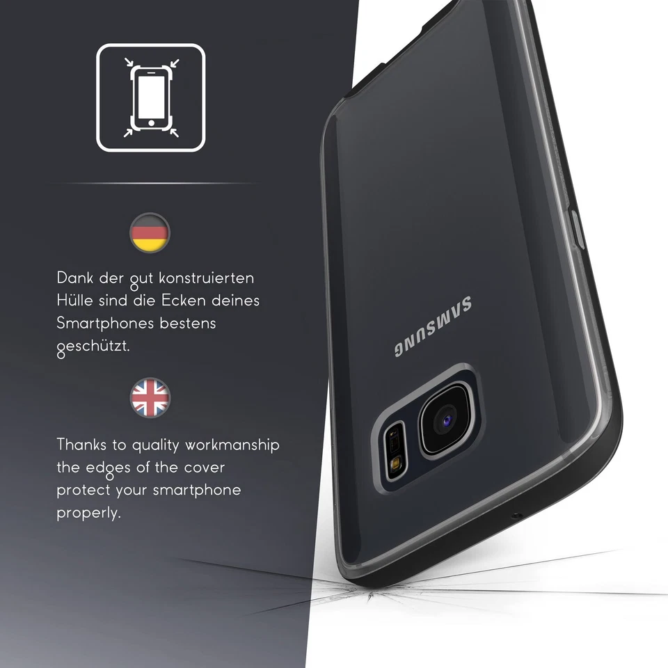 Urcover® Custodia Smartphone Protezione Fotocamera | Bumper Vetro Protettivo - Immagine 2 di 4