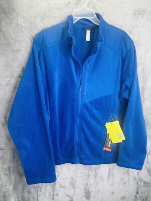 All In Motion Jacket Mens  XX - Large Long Sleeve Polartec Fleece Jacket Blue