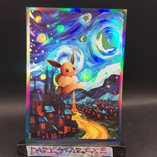 x1 Starry Night Eevee Holo Sleeve Brand New U...