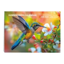 Hummingbirds Calendar 2025 - Deluxe 2025 Humming Bird Wall Calendar Bundle 