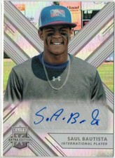 Saul Bautista 2018 Elite Extra Edition International Autograph Card #179 AUTO 