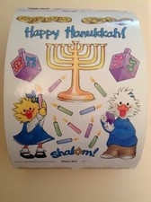 4 Suzy's Zoo sticker sheets: Happy Hanukkah Shalom 9671 just 1 each