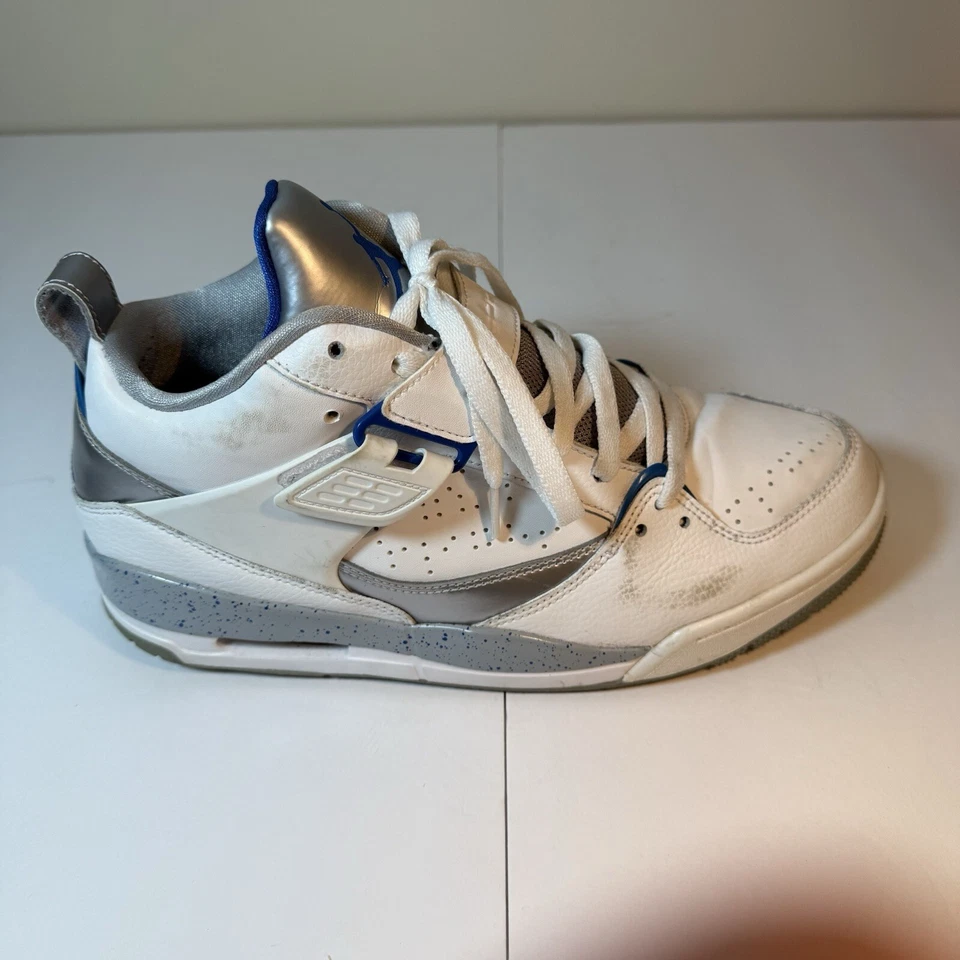 Zapatos de baloncesto Jordan Flight 45 blancos deportivos azules grises 644846-107 para hombre talla 9,5 Foto 3 de 4