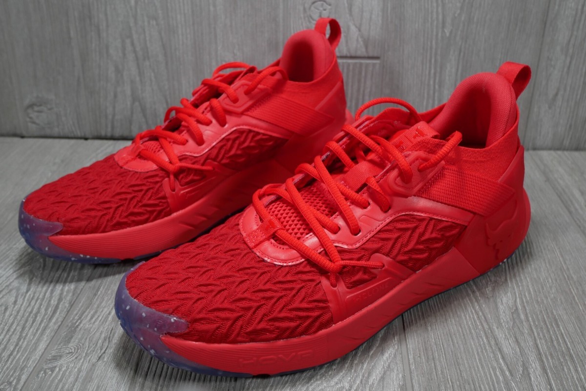 New Under Armour Sneakers Project Rock 6 Holiday Red Shoes 3026664