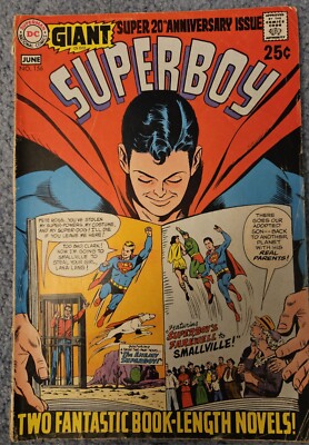 20th Anniversary Superboy #156 1969 Read Condition Some Yellowing Spine See Pics